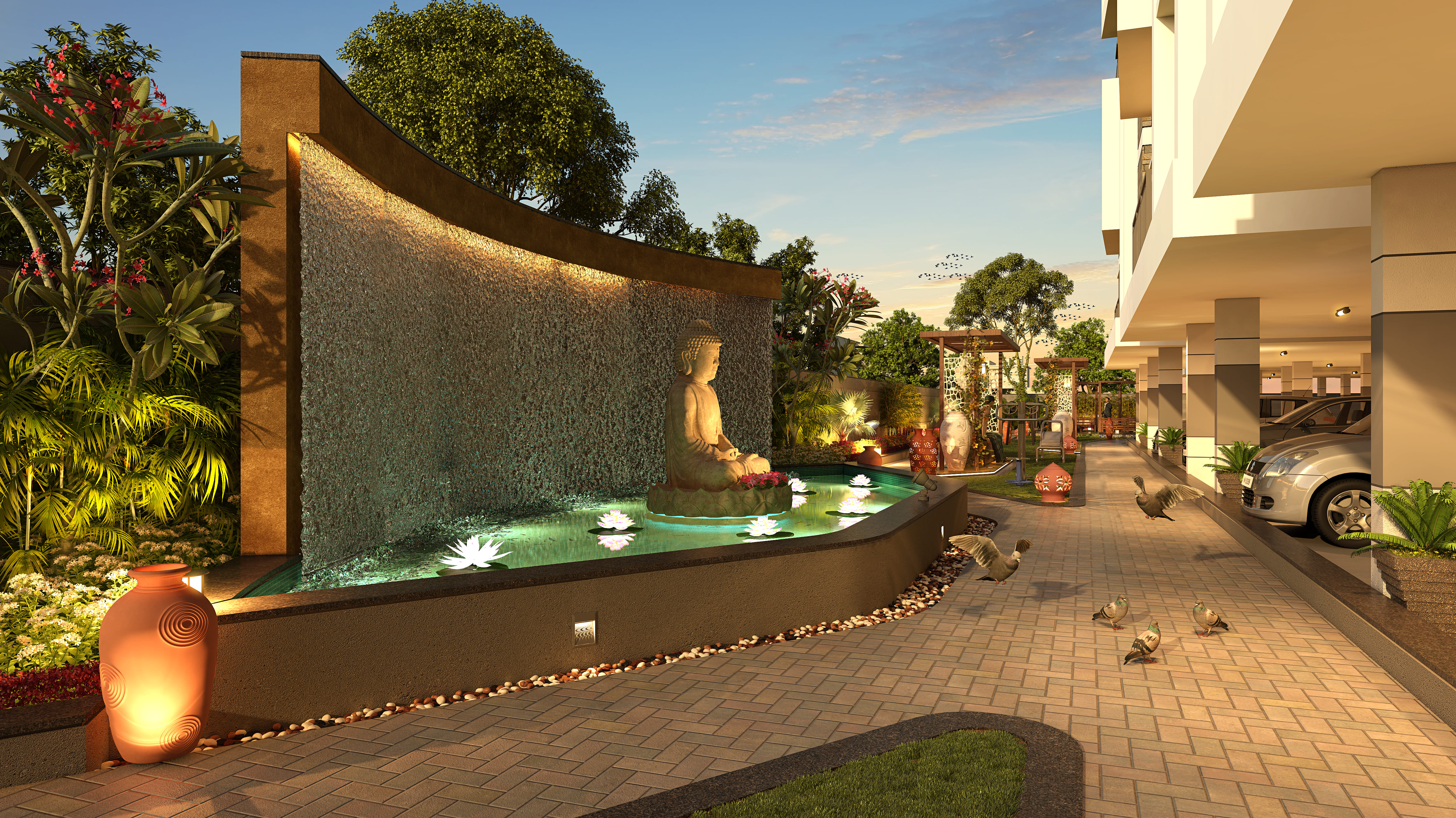 OM SREE GREEN FRONT render