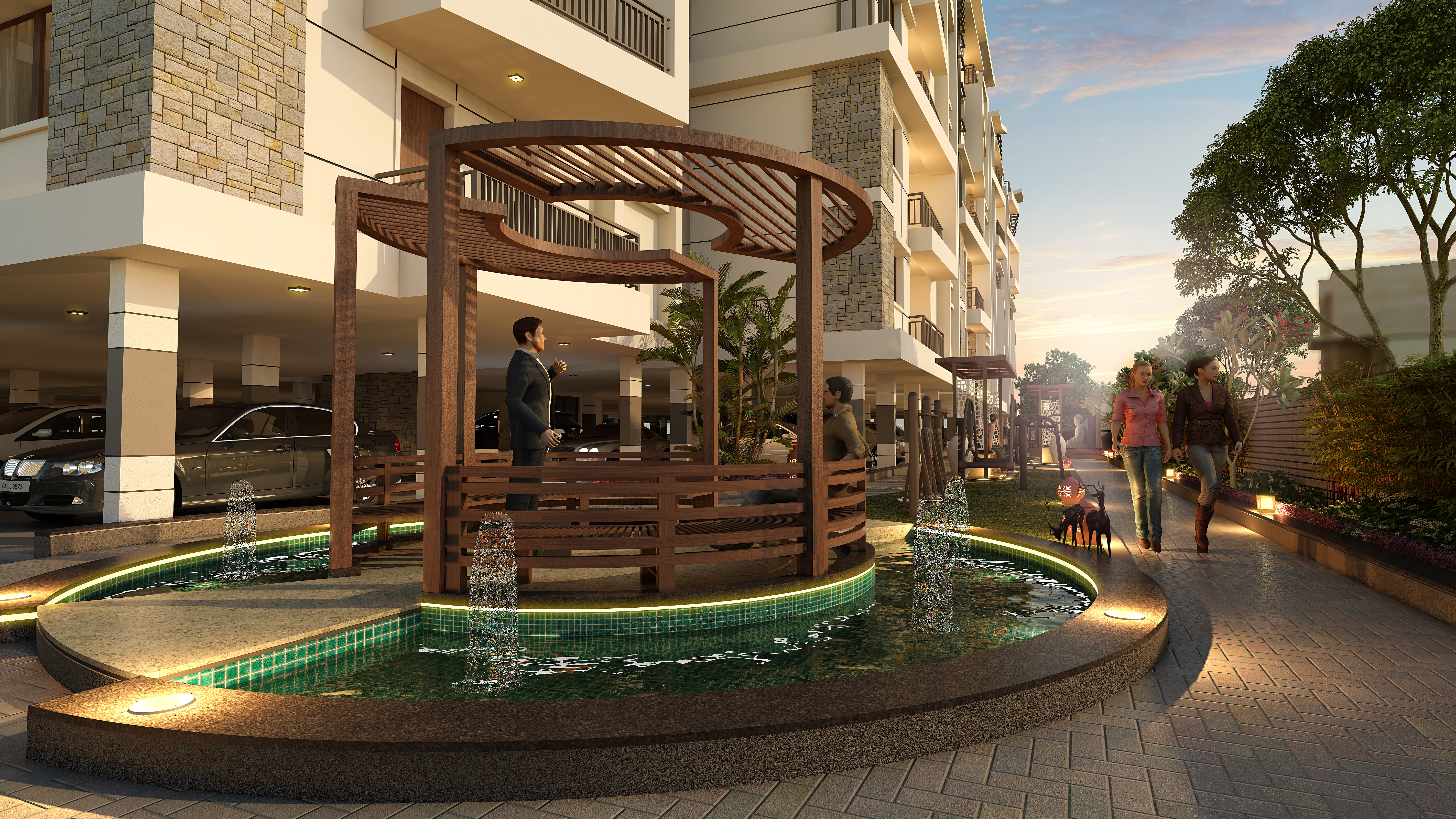 OM SREE GREEN FRONT render